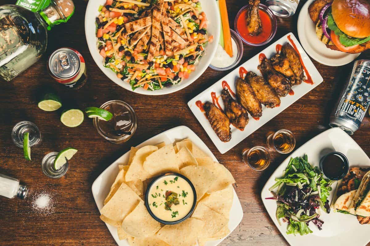 Prepared dishes plated for delivery